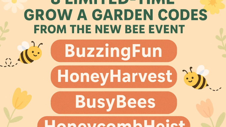 8 Limited-Time Grow A Garden Codes from the New Bee Event