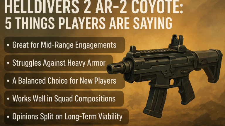 Helldivers 2 AR-2 Coyote: 5 Things Players Are Saying
