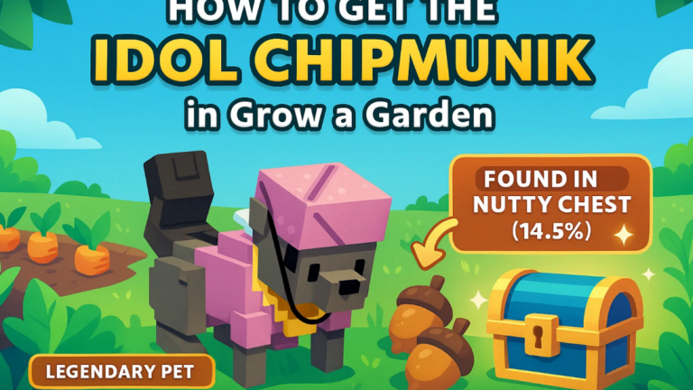 How to Get the Idol Chipmunk in Grow a Garden